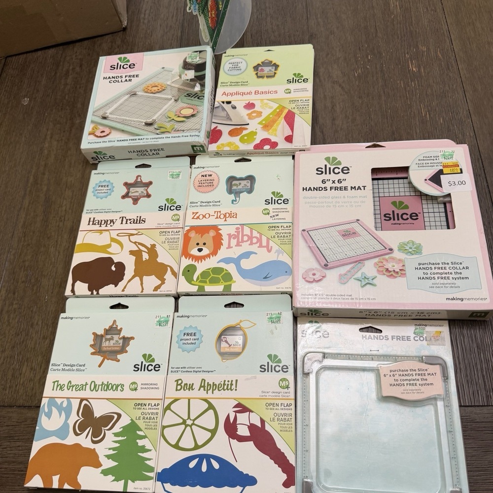 Slice Die Cutting Machine Bundle Making Memories + Design Cards New